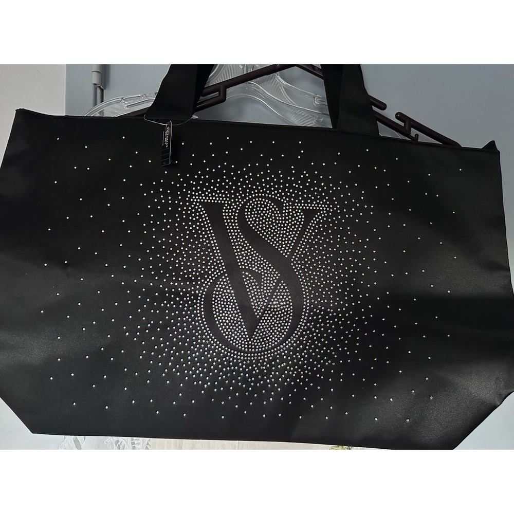 Victoria Secret Shine Tote Bag Black Friday 2024 Bling Large Never Used! - Picture 3 of 10